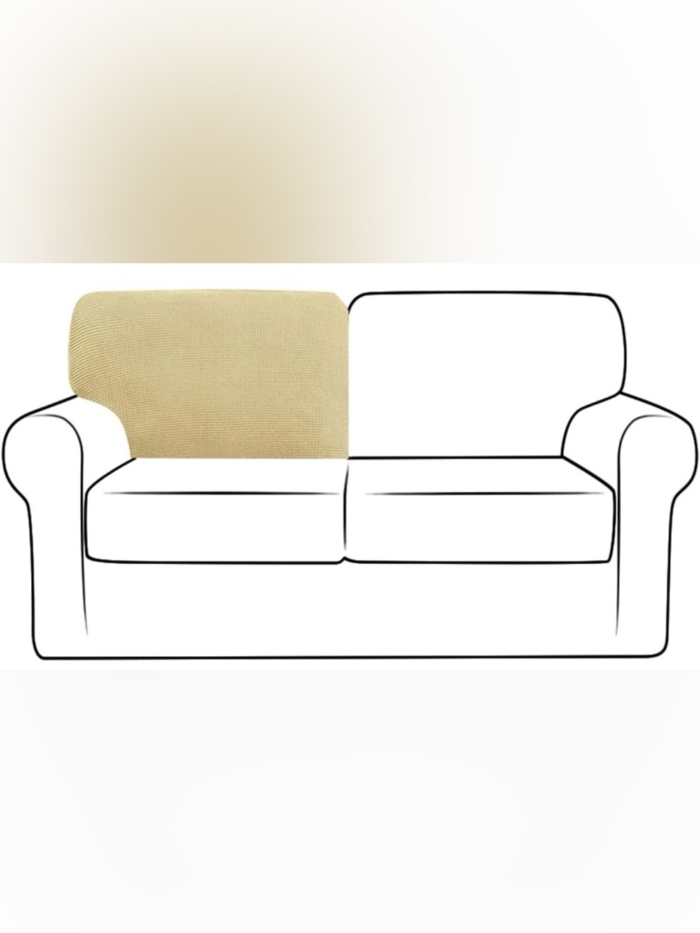 Beige Sofa Throw Cover - Neutral Home Accent NWT